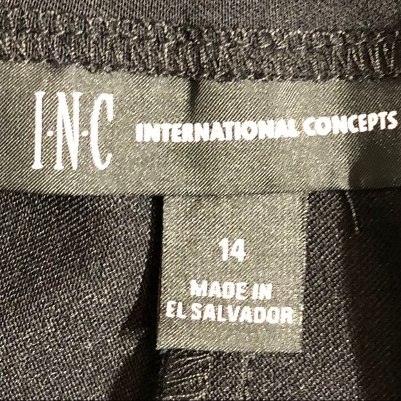 INC International Concept Black Pull-On Shorts 14 - Picture 7 of 9